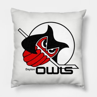 Defunct Dayton Owls IHL Hockey 1977 Pillow