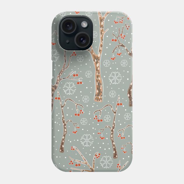 Winter Trees Phone Case by Creative Meadows