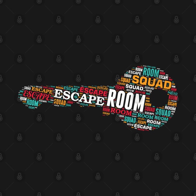 Escape Room Squad Puzzle Game Escaping Crew Team design by theodoros20