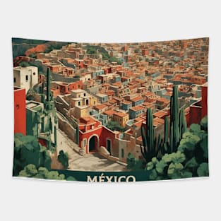 Jalpa de Canovas Guanajuato Mexico Tourism Travel Vintage Tapestry