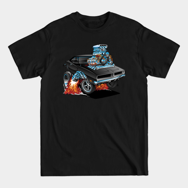 Disover Classic 69 American Muscle Car Cartoon - Muscle Car - T-Shirt