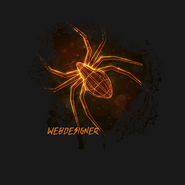 Funny Spider Webdesigner by printjobz