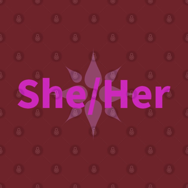 she/her flower by Karma Chameleon