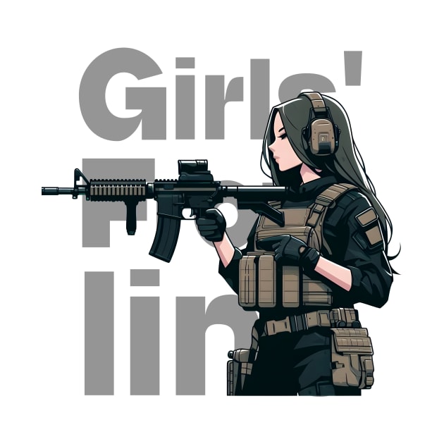 Girls' Frontline Tactical Chic Tee: Where Strength Meets Style by Rawlifegraphic