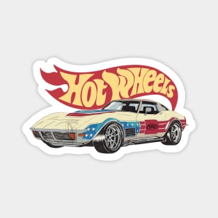 Retro Corvette Classic Car Magnet