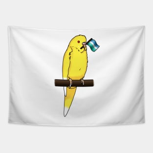 Vincian Gay Man Pride Budgie Tapestry