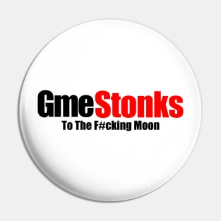 GME Stonks! BUT ON WHITE! Pin