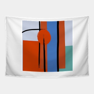 Joke & Ellipse- abstract art Tapestry