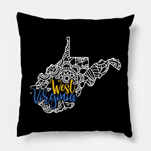 WEST VIRGINIA STATE Pillow by labatchino