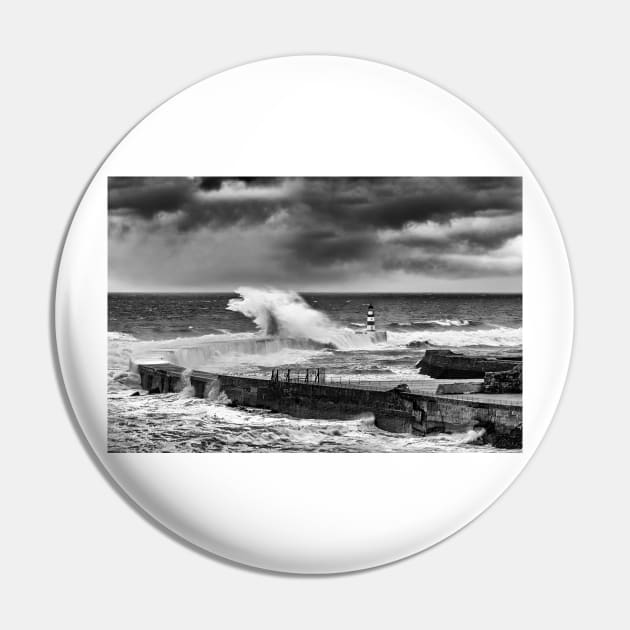 Seaham Winter Storm Pin by Reg-K-Atkinson