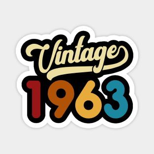 1963 Vintage Gift 57th Birthday Retro Style Magnet