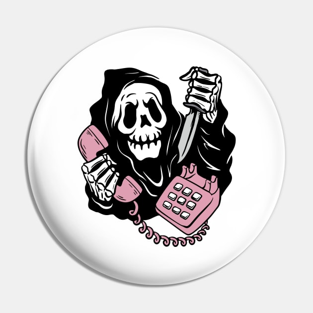 Last Call Reaper Spooky Humor Pin by Life2LiveDesign