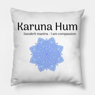 Karuna Hum Sanskrit Mantra Pillow