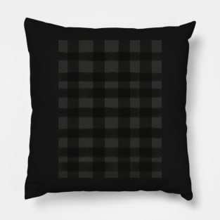 Black Buffalo Plaid Pattern Pillow