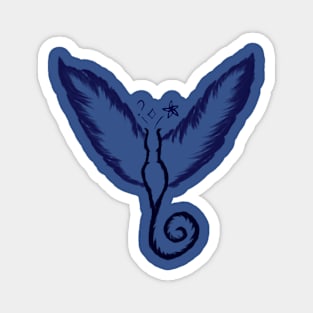 Dark blue little friend Magnet