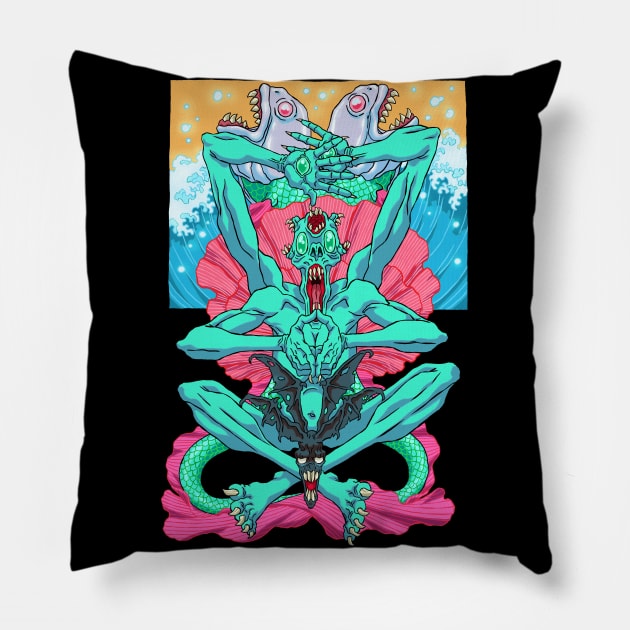 Mermaid Man, Siyokoy (or merman) Pillow by ebayson74@gmail.com