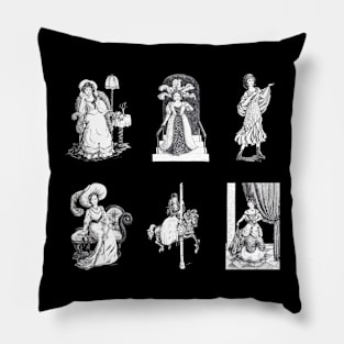 A Set of Pretty Ladies Pillow