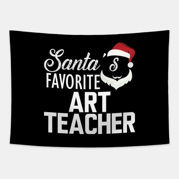 Art Teacher - Santa's favorite art teacher Tapestry by KC Happy Shop