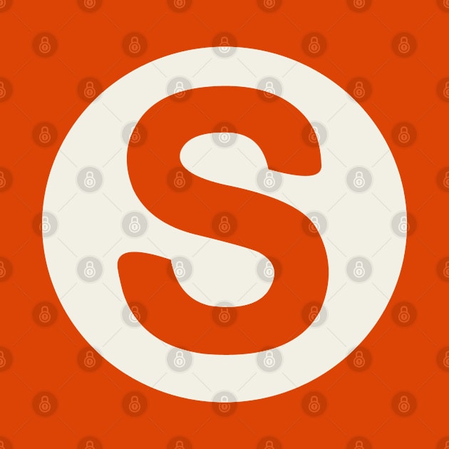 letter s orange by persa