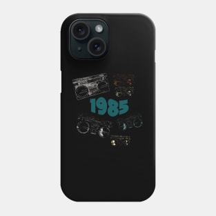 1985 on retro music Phone Case