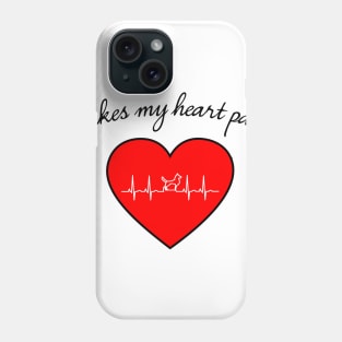 My Dog Makes my Heart Paws Phone Case