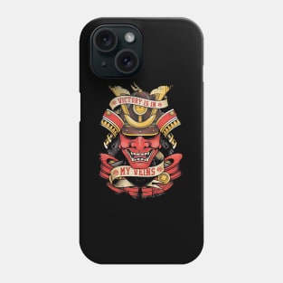 Japanese Samurai Warrior Mask Mengu Phone Case