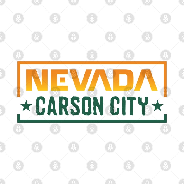 Nevada Carson City by RetroArtCulture