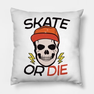 Vintage Skater // Skate or Die Pillow