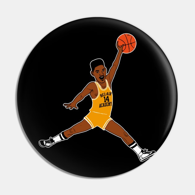 Bel Air Will ))(( Fresh Prince of Bel Air Basketball Design Pin by darklordpug