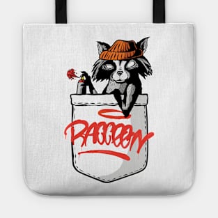 Pocket Raccoon Tote