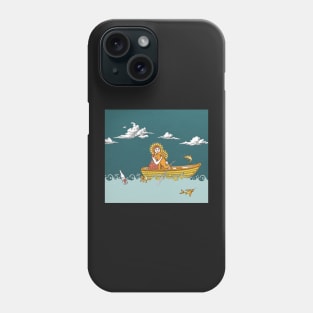 Crossing by the sea Phone Case