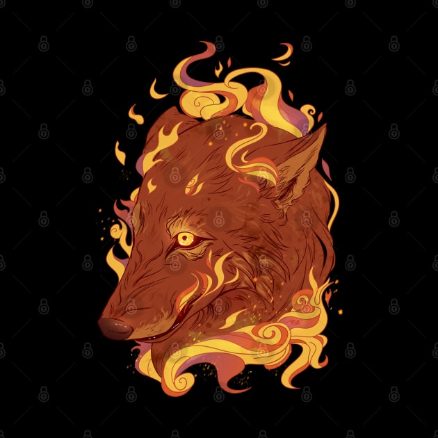 Fire Wolf by RioBurton