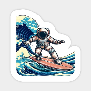 surfing astronaut Magnet