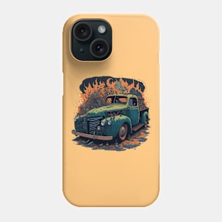 Drive in Style: Retro-Inspired Vintage Car Illustration Phone Case