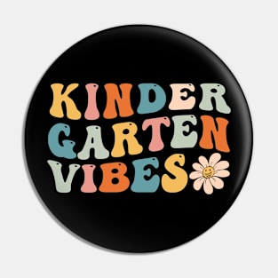 Kindergarten Vibes - Kinder Crew Retro First Day of School Pin