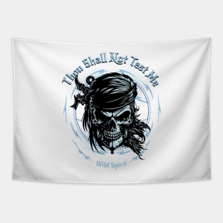 Thou Shall Not Test Me Wild Spirit Quote Motivational Inspirational Tapestry