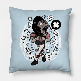 gorilla American football Pillow