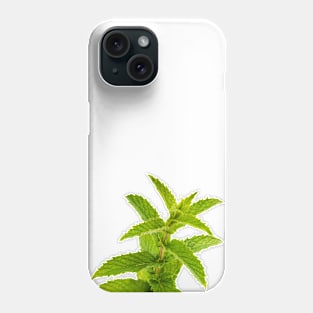 Fresh Mint Leaves Detail Phone Case