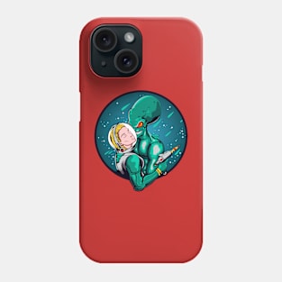 astronaut blind love alien Phone Case