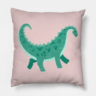 Cute Hand Painted Dinosaur Pillow