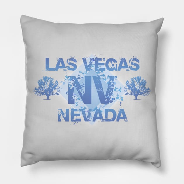 Las Vegas Nevada Pillow by Dale Preston Design