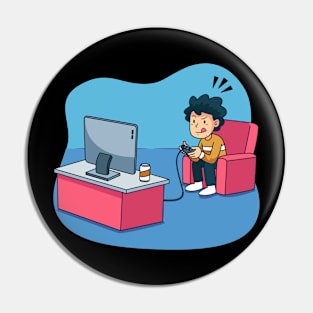 Concentrated gamer Pin