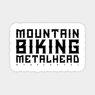 Mountain Biking Metalhead Magnet