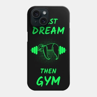 Funny gym workout motivation design Phone Case