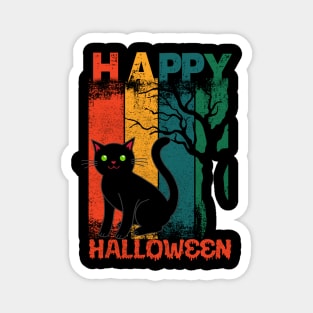 Funny Cat Happy Hallothanksmas Halloween Thanksgiving Xmas Magnet