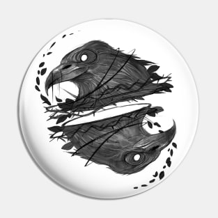 Crow design Pin