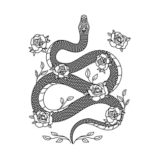 Snake and Roses T-Shirt