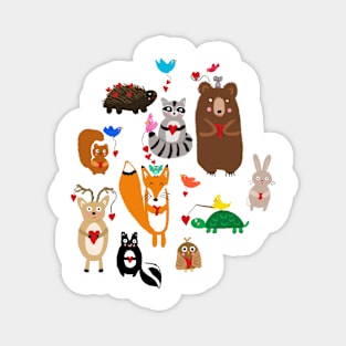 Woodland Creatures Magnet