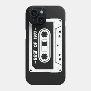 Best of 1977 Retro Cassette Tape 1977 Birthday Phone Case