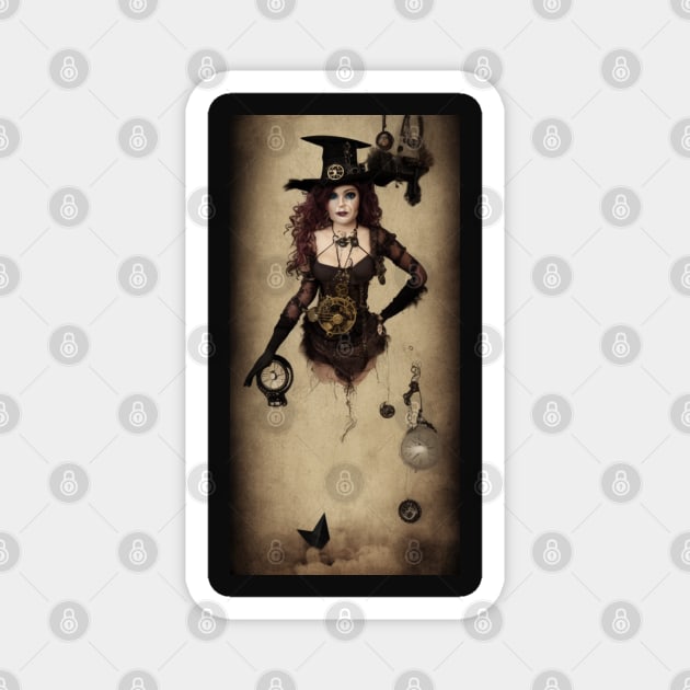 Steampunk Witch Magnet by Enchanted Arts